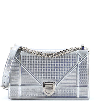 Christian Dior Diorama Flap Bag Cannage Embossed Calfskin Medium