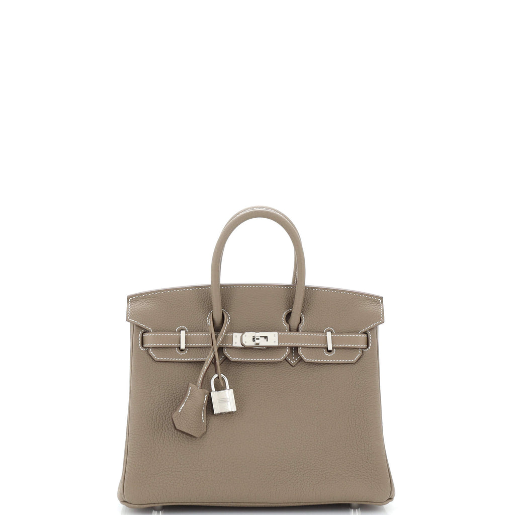 Birkin Handbag Grey Togo with Palladium ...