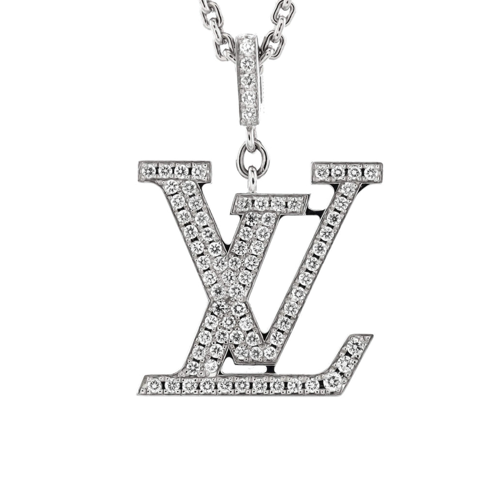 Louis Vuitton LV Idylle Blossom Pendant Necklace 18K White Louis Vuitton LV Idylle Blossom Pendant Necklace 18K White