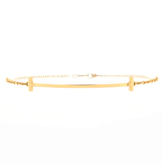 Tiffany & Co. T Smile Chain Bracelet 18K Rose Gold Medium