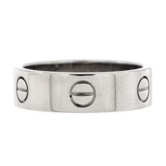 Cartier Love Band Ring 18K White Gold