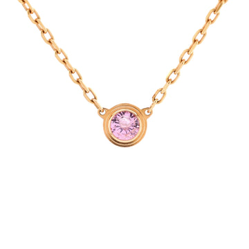 Cartier Cartier D'Amour 1 Pink Sapphire Necklace 18K Rose Gold