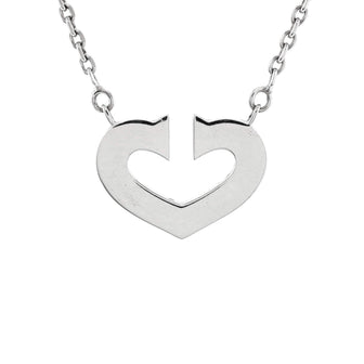 Cartier C Heart de Cartier Pendant Necklace 18K White Gold