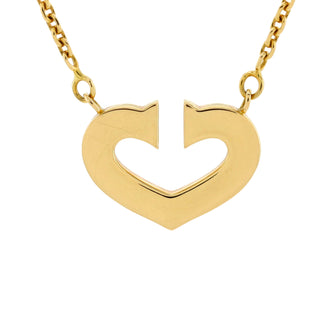 Cartier C Heart de Cartier Pendant Necklace 18K Yellow Gold