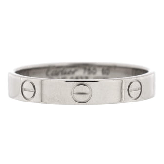 Cartier Love Wedding Band Ring 18K White Gold