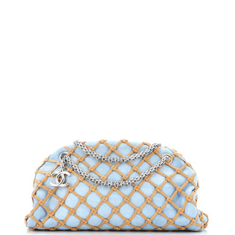Chanel Just Mademoiselle Bag Woven Denim Large
