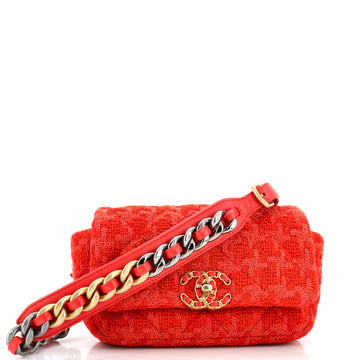 Chanel 19 Belt Bag Quilted Tweed