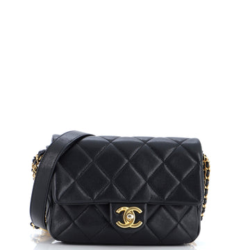 Chanel Twist Your Buttons Flap Bag Quilted Caviar Small