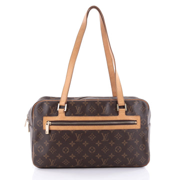 Louis Vuitton Cite Handbag Monogram Canvas GM Brown 2422304
