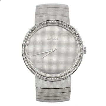 Christian Dior La D De Dior Quartz Watch Stainless Steel with Diamond Bezel 38