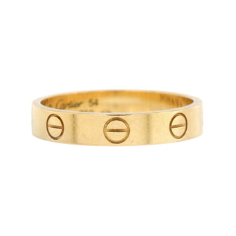 Cartier Love Wedding Band Ring 18K Yellow Gold