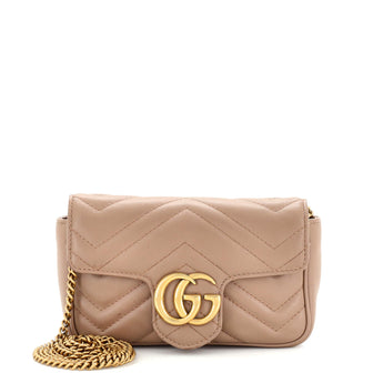Gucci GG Marmont Flap Bag Matelasse Leather Super Mini