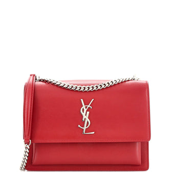 Saint Laurent Sunset Crossbody Bag Leather Medium