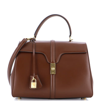 Celine 16 Top Handle Bag Smooth Calfskin Medium