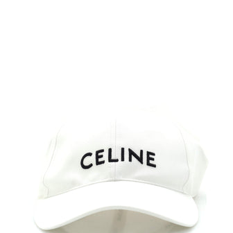 Celine Logo Baseball Cap Embroidered Canvas