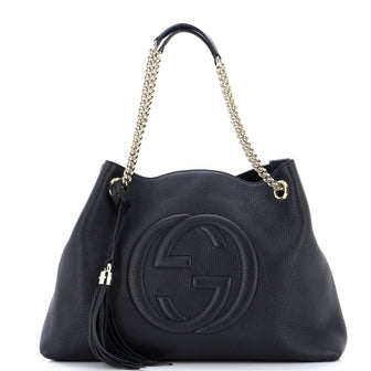 Gucci Soho Chain Strap Shoulder Bag (Outlet) Leather Medium