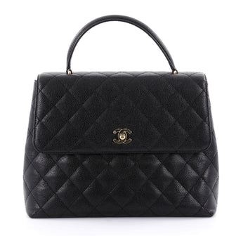 Chanel Vintage Classic Top Handle Flap Bag Quilted 2423601