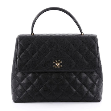 Chanel Vintage Classic Top Handle Flap Bag Quilted 2423601