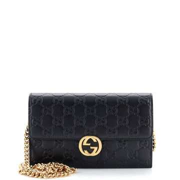 Gucci Icon Wallet on Chain Guccissima Leather
