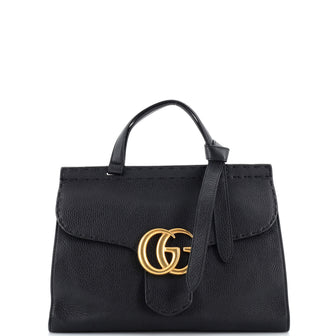 Gucci GG Marmont Top Handle Bag Leather Small