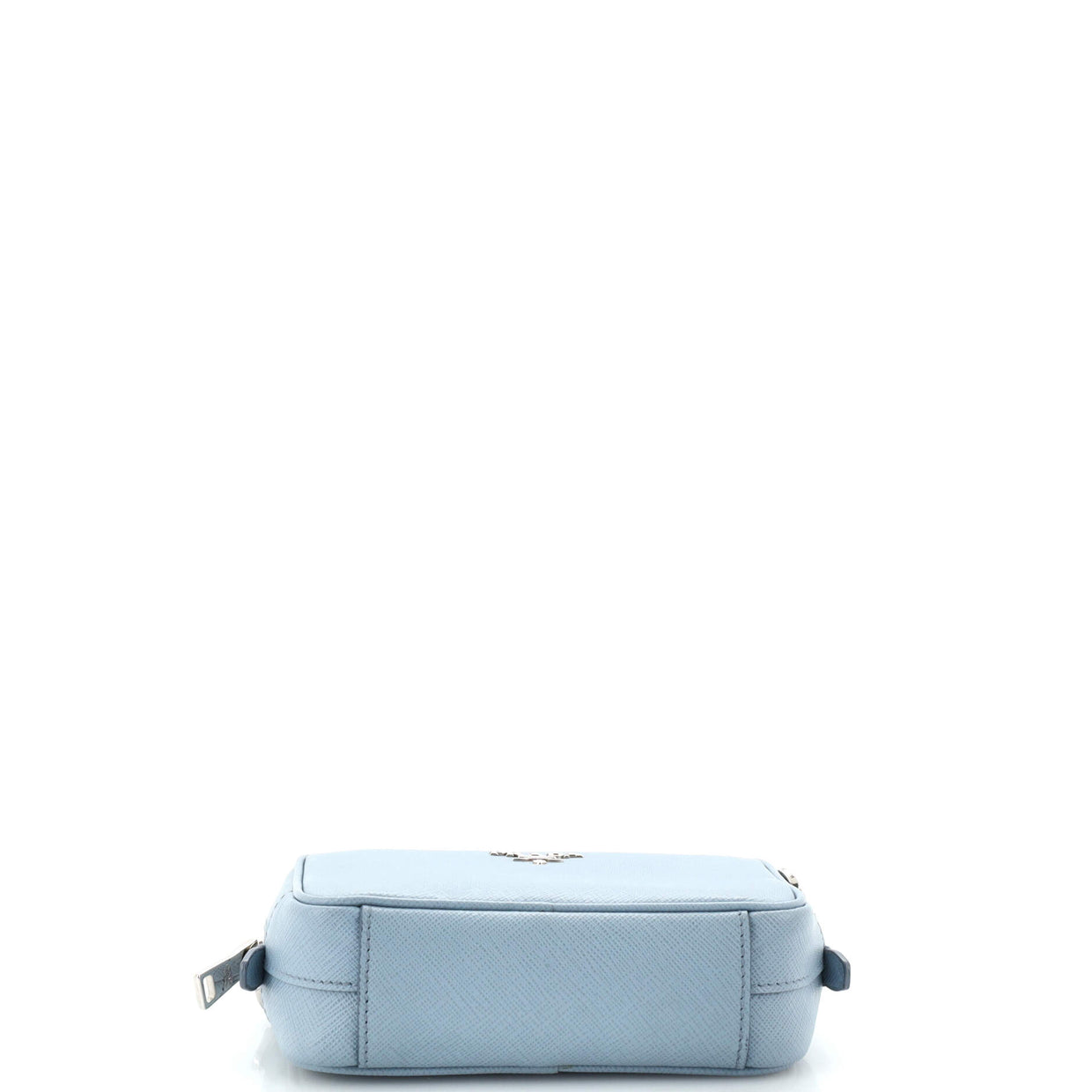 Prada Camera Shoulder Bag Saffiano Leather Mini Blue 2424195