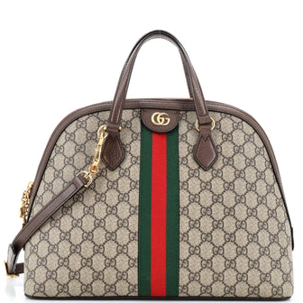 Gucci Ophidia Dome Top Handle Bag GG Coated Canvas Medium