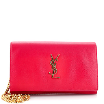 Saint Laurent Classic Monogram Wallet on Chain Leather