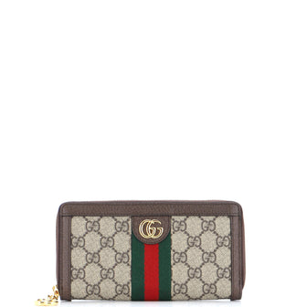 Gucci Ophidia Zip Around Wallet GG Coated Canvas