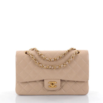 Chanel Vintage Classic Double Flap Bag Quilted Lambskin 2424301