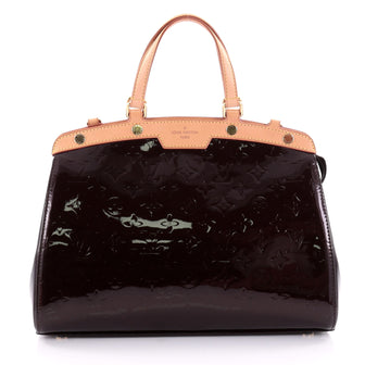 Louis Vuitton Brea Handbag Monogram Vernis MM Red 2424302