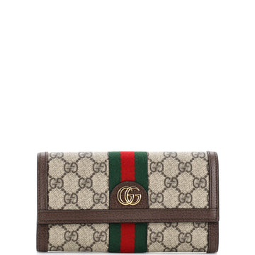 Gucci Ophidia Continental Wallet GG Coated Canvas