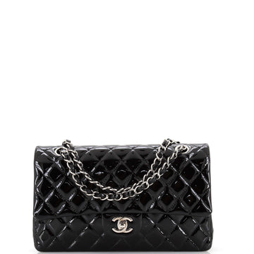 Chanel Classic Double Flap Bag Quilted Patent Medium