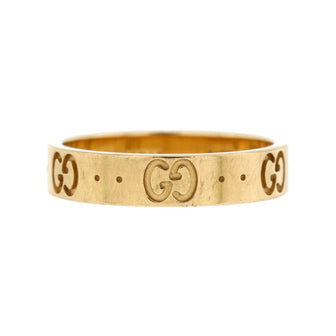 Gucci Icon Band Ring 18K Yellow Gold 4mm