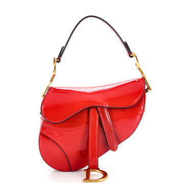 Christian Dior Saddle Bag Patent Mini