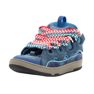 Lanvin Men's Curb Sneakers Leather and Suede