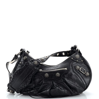 Balenciaga Le Cagole Giant Studs Shoulder Bag Leather Small