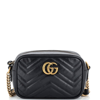 Gucci GG Marmont Shoulder Bag Matelasse Leather Mini