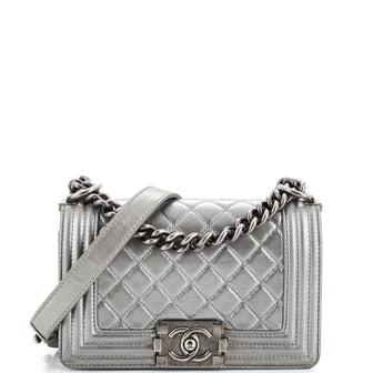 Chanel Boy Flap Bag Quilted Lambskin Small