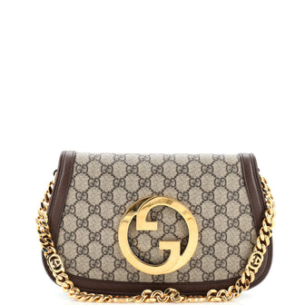 Gucci Blondie NM Flap Bag GG Coated Canvas Small
