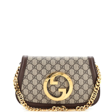 Gucci Blondie NM Flap Bag GG Coated Canvas Small