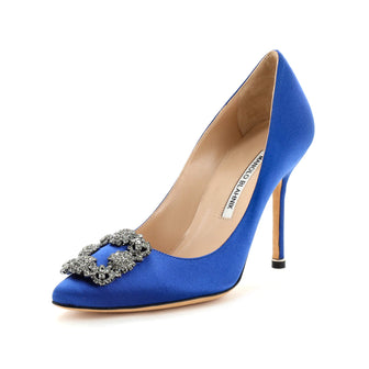 Manolo Blahnik Women's Hangisi Pumps Satin 105