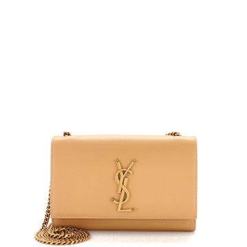 Saint Laurent Classic Monogram Crossbody Bag Grainy Leather Small