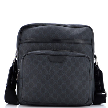 Gucci Front Pocket Messenger Bag GG Coated Canvas Large