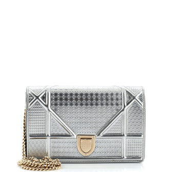 Christian Dior Diorama Wallet on Chain Cannage Embossed Calfskin