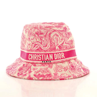 Christian Dior D-Bobby Bucket Hat Embroidered Canvas