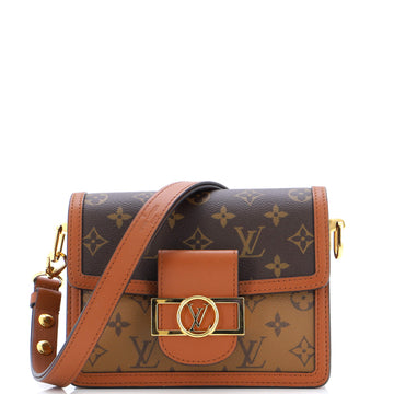 Louis Vuitton Dauphine Shoulder Bag Reverse Monogram Canvas Mini