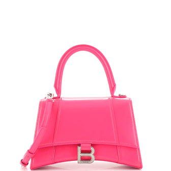 Balenciaga Hourglass Top Handle Bag Leather Small