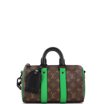 Louis Vuitton Keepall Bandouliere Bag Macassar Monogram Canvas 25