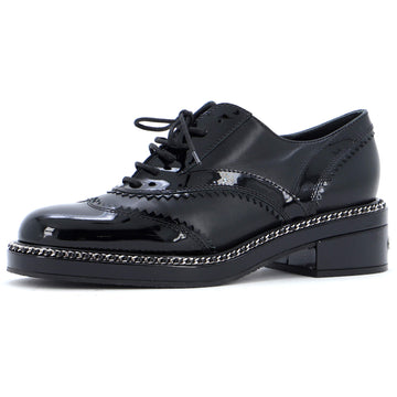 Chanel Women's CC Chain Around Oxfords Patent and Leather