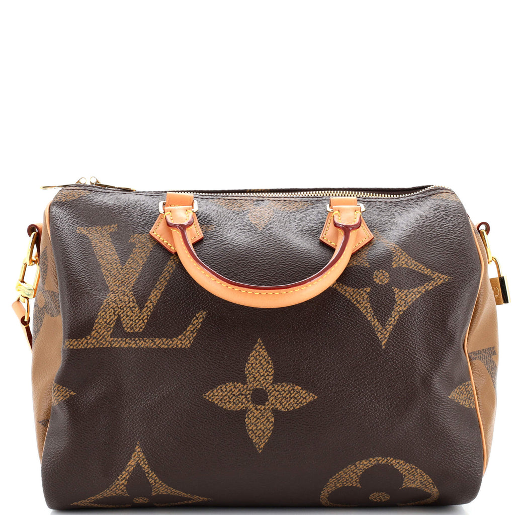 Louis Vuitton Speedy Bandouliere Bag Reverse Monogram Giant 30 Brown 2429221